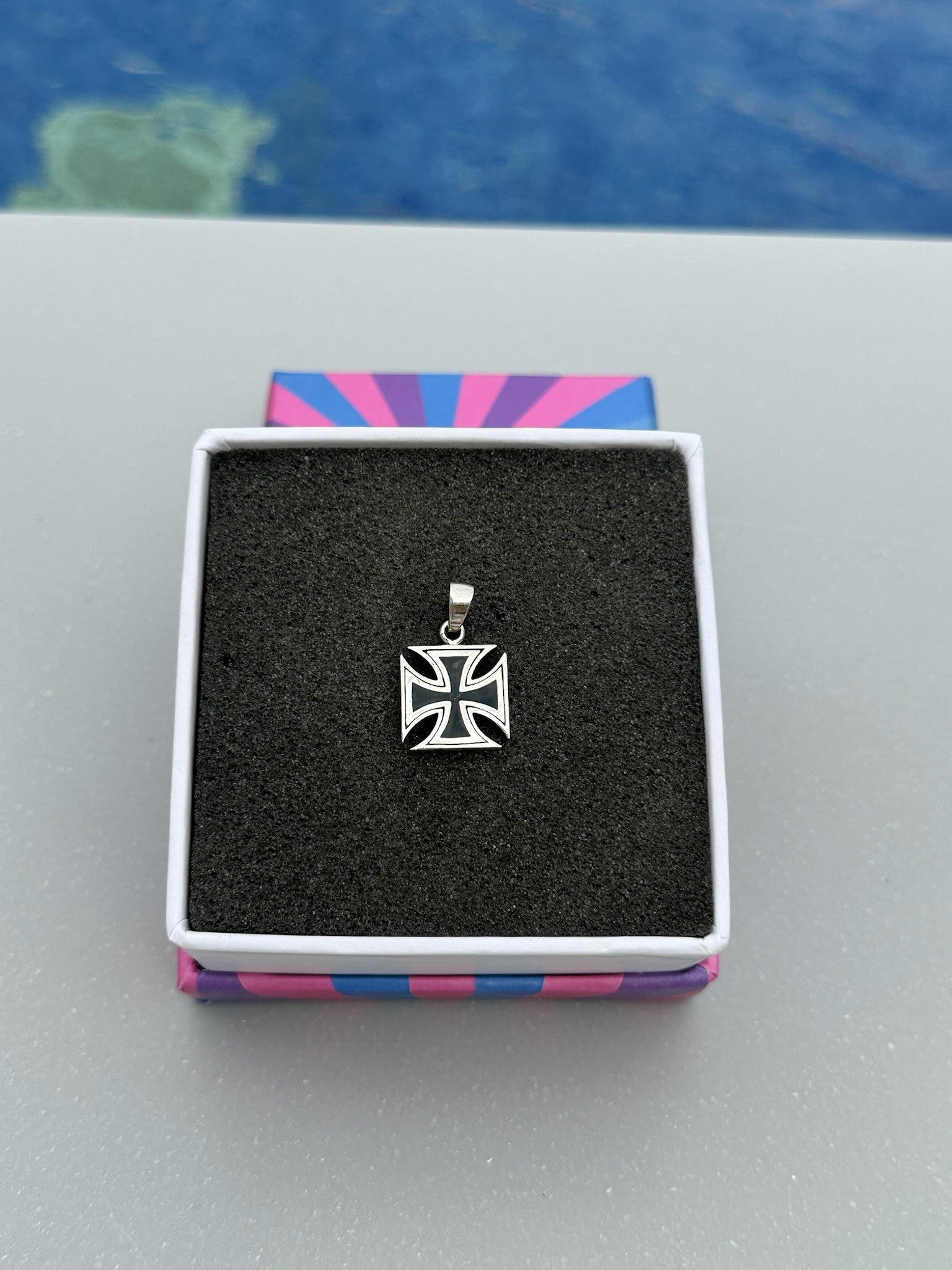 Black Enamel Iron Cross