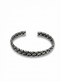 Oxidized Silver Braided Cuff