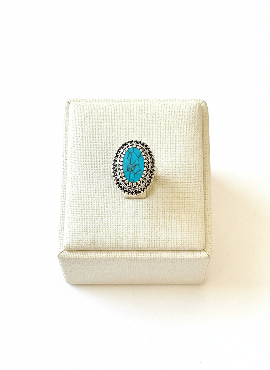 The Turquoise Filigree Ring