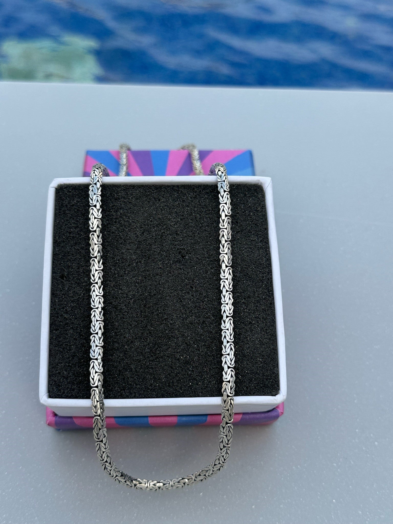 Heavy Oxidized King's Chain Necklace