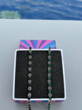 Sparkling Dangle Box Chain Bracelet